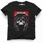 Tshirthane Metallica Bercalona Post Siyah Erkek T-shirt