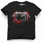 Tshirthane Metallica Germany Post Siyah Erkek T-shirt
