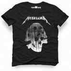 Tshirthane Metallica Skull Siyah Erkek T-shirt