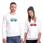 Tshirthane Minibüs T1 2'li Sevgili Sweatshirt