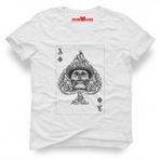 Tshirthane Motorhead İskanbil İskelet Beyaz Erkek T-shirt