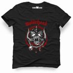 Tshirthane Motörhead Logo Siyah Erkek T-shirt