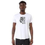 Tshirthane Mr Beast Half Face Beyaz Bisiklet Yaka Erkek T-shirt