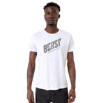 Tshirthane Mr Beast Make the World Beyaz Bisiklet Yaka Erkek T-shirt