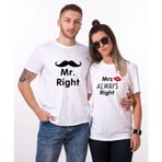 Tshirthane Mr. Mrs. Fare 2'li Sevgili T-shirt