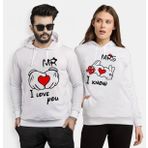 Tshirthane Mr. Mrs. Kalp 2'li Sevgili Sweatshirt