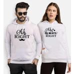 Tshirthane Mr Right Sevgili Kombinleri Kapüşonlu Kombini, Erkek, XS-Tek Ürün Fiyatıdır, Kombin Yapmak İçin En Az 2 Adet Sepete Ekleyiniz