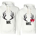 Tshirthane Mrmrs Geyik 2'li Sevgili Sweatshirt