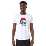 Tshirthane Mustache Christmas Hero Beyaz Bisiklet Yaka Erkek T-shirt