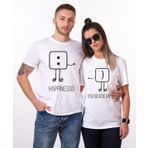 Tshirthane Mutluluk Benim Yanımda 2'li Sevgili T-shirt