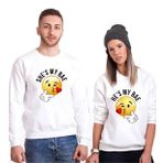 Tshirthane My Bae Smile 2'li Sevgili Sweatshirt