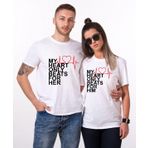 Tshirthane My Heart 2'li Sevgili T-shirt
