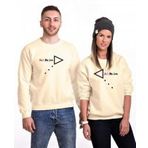 Tshirthane My Love Ok 2'li Sevgili Sweatshirt