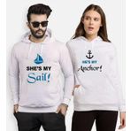 Tshirthane My Sail My Anchor Sevgili Kombinleri Kapüşonlu Kombini, Kadın, XL-Tek Ürün Fiyatıdır, Kombin Yapmak İçin En Az 2 Adet Sepete Ekleyiniz