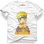 Tshirthane Naruto Kakashi Manga Anime Beyaz Erkek T-Shirt - XS