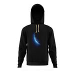 Tshirthane Nasa Uzay Astronot Dünya Ay Siyah Erkek Tshirt