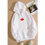 Tshirthane Ninja Akatsuki Sırt Baskılı Unisex Sweatshirt