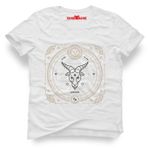 Tshirthane Oğlak Burcu Capricorn Beyaz Erkek T-shirt