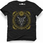 Tshirthane Oğlak Burcu Capricorn Siyah Erkek T-shirt