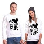 Tshirthane Oh You're So Fine Sevgili Kombinleri Sweatshirt Kombini, Kadın, S-Tek Ürün Fiyatıdır, Kombin Yapmak İçin En Az 2 Adet Sepete Ekleyiniz