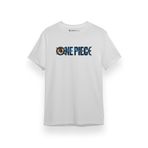 Tshirthane One Piece 2023 Logo Beyaz Kısa Kol Erkek T-shirt