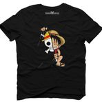 Tshirthane One Piece Curtain Perde Siyah Erkek T-shirt