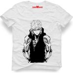 Tshirthane One Punch Man Erkek T-Shirt - L - Beyaz