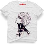 Tshirthane One Punch Man Genos Erkek T-Shirt - Beyaz