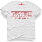 Tshirthane One Punch Man stranger Erkek T-Shirt - XXXL - Beyaz