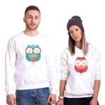Tshirthane Owl Baykuş Sevgili Kombinleri Sweatshirt Kombini, Kadın, XS, N11PTTSV20SW314-Tek Ürün Fiyatıdır, Kombin Yapmak İçin En Az 2 Adet Sepete Ekleyiniz