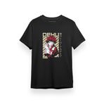 Tshirthane P17319S8149 My Hero Academia Anime Deku Diagonal Art Siyah Erkek T-shirt