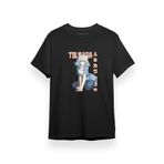 Tshirthane P17326S7659 Monogatari Anime Hanekawa Tsubasa Poster Siyah Kısa Kol Erkek T-shirt