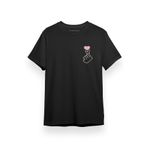 Tshirthane P17333S4046 Kpop Korean Finger Heart Siyah Kısa Kol Erkek T-shirt