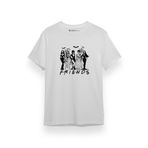 Tshirthane P17724S2209 Halloween Friends Kısa Kol Erkek Beyaz T-shirt