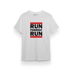 Tshirthane P17741S4453 Forrest Gump Run Forrest Run Beyaz Erkek T-shirt