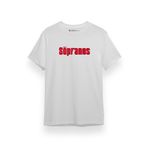 Tshirthane P17805S3522 The Sopranos Pink Letter Beyaz Kısa Kol Erkek T-shirt