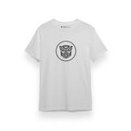Tshirthane P17924S3927 Transformers Autobot Icon Beyaz Kısa Kol Erkek T-shirt