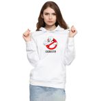 Tshirthane P18464S7533 Casper The Friendly Ghost Casbuster 3ip Kapüşonlu Kadın Beyaz Sweatshirt