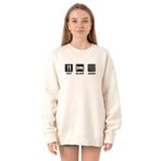 Tshirthane P18797S8614 Ekru Kadın Sweatshirt