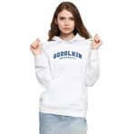 Tshirthane P18912S8570 Gen V Godolkin University Letter Beyaz Kadın Kapüşonlu Sweatshirt