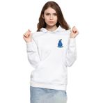 Tshirthane P19255S223 One Piece Anime Gura Gura Devil Fruit 3ip Kapşonlu Kadın Beyaz Sweatshirt