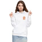 Tshirthane P19631S2308 Rick and Morty Vindicators Beyaz 3ip Kapüşonlu Kadın Sweatshirt