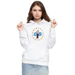 Tshirthane P19891S214 The Smurfs Original Gargamel 3ip Kapşonlu Kadın Beyaz Sweatshirt