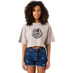 Tshirthane P20111S909 100 Per Cent That Witch Taş Rengi Kadın Crop