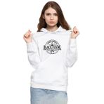Tshirthane P20394S1735 Candle Company Black Flame Beyaz Kadın Kapüşonlu Sweatshirt