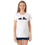Tshirthane P20550S2725 Bisiklet Yaka Beyaz Kadın T-shirt