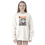 Tshirthane P20875S3038 Demon Slayer Anime Super Yummy 2ip Kadın Beyaz Sweatshirt