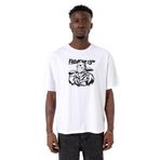 Tshirthane P21112S1273 Halloween Oversize Erkek Beyaz T-shirt