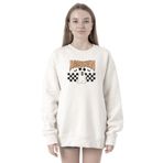 Tshirthane P21243S5360 Halloween Mickey Ghost Beyaz Kadın Kapüşonlu Sweatshirt