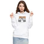 Tshirthane P21247S7645 Halloween Mickey Ghost Beyaz Kadın Kapüşonlu Sweatshirt